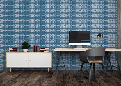 Baroque Dots and Stripes - Blue