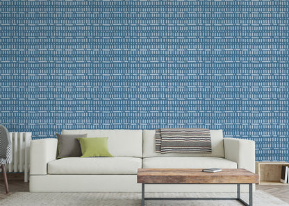 Baroque Dots and Stripes - Blue