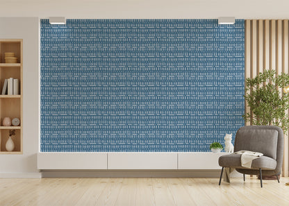 Baroque Dots and Stripes - Blue