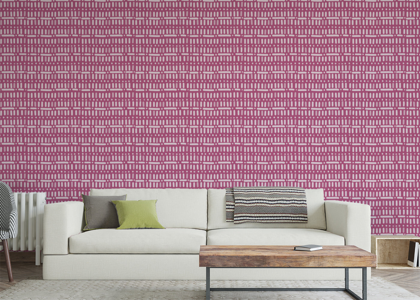 Baroque Dots and Stripes - Pink