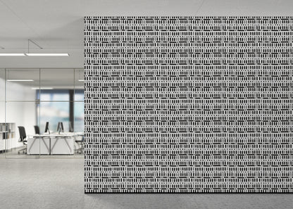 Baroque Dots and Stripes - Black and White