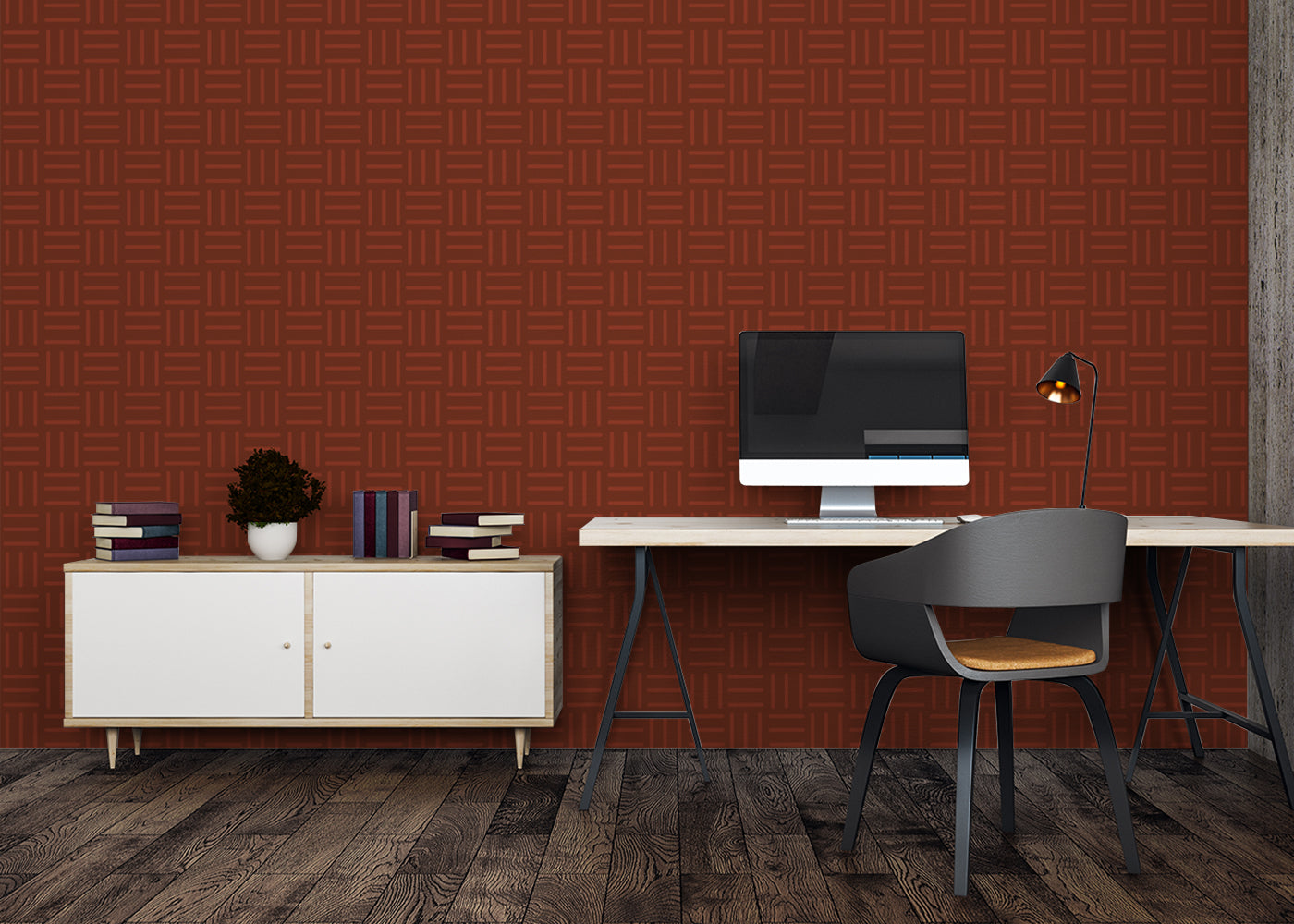 Linear Minimalism - Red