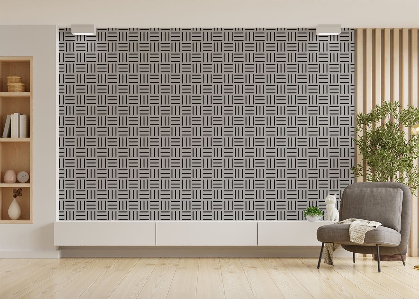 Linear Minimalism - Gray