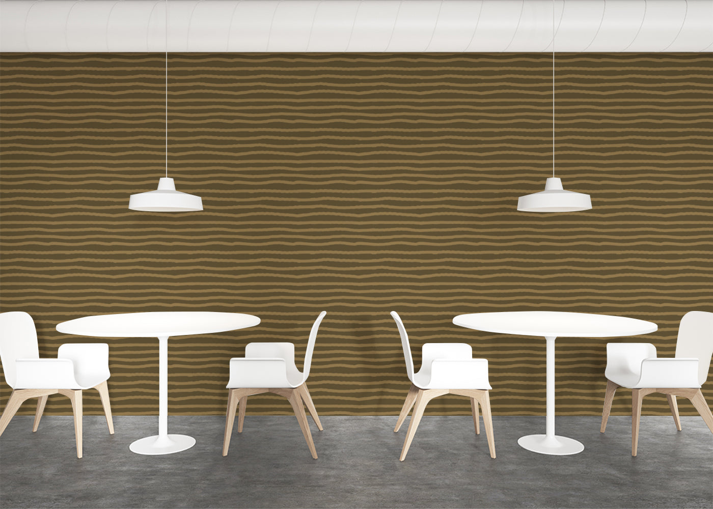 Striped Serenity - Brown