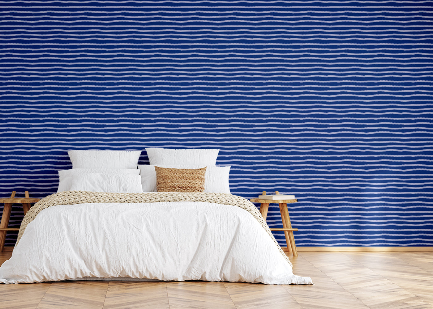 Striped Serenity - Blue