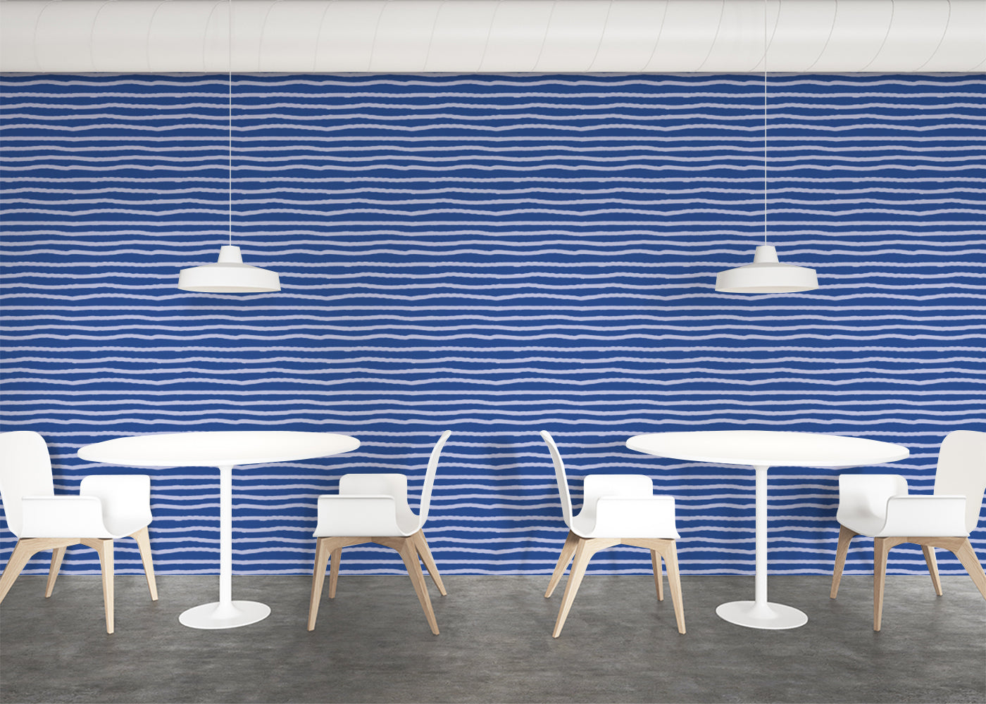 Striped Serenity - Blue