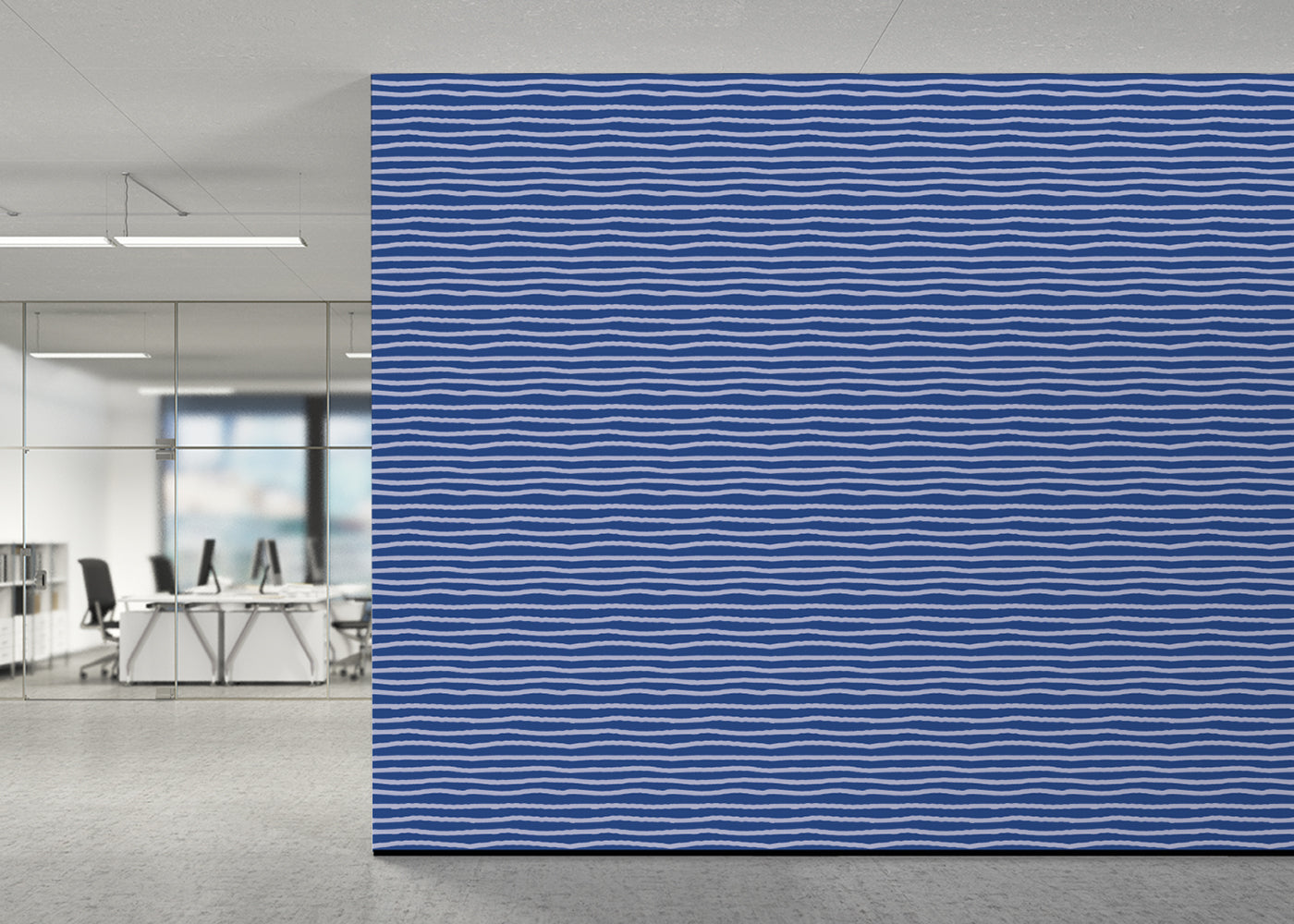 Striped Serenity - Blue