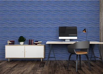 Striped Serenity - Blue