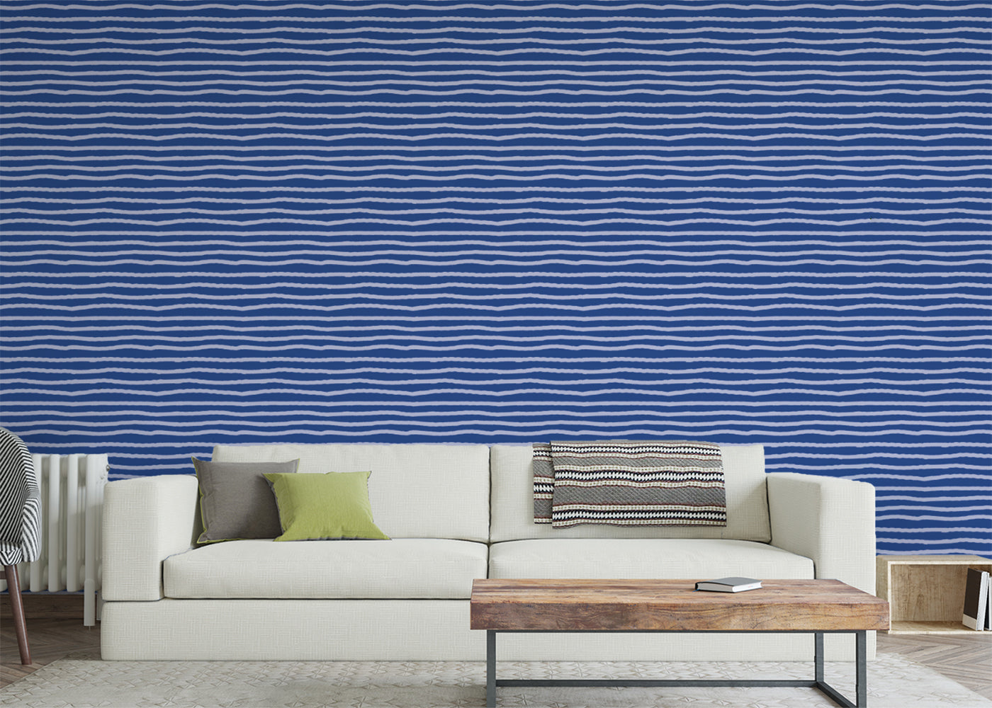 Striped Serenity - Blue