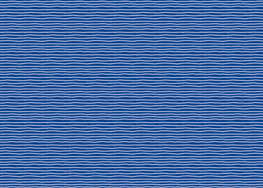 Striped Serenity - Blue - Sample