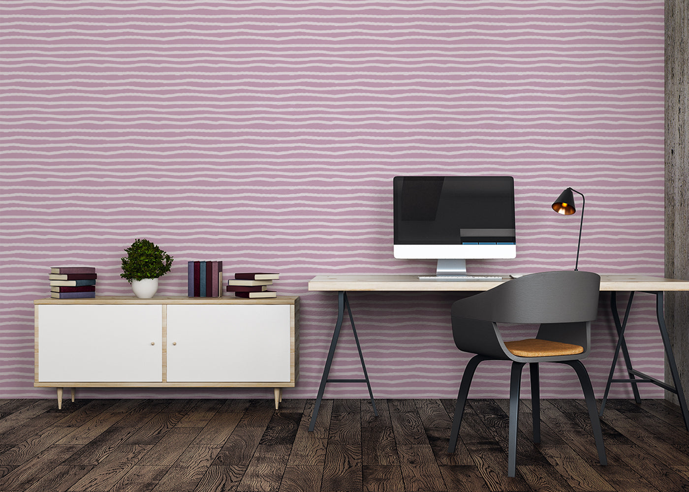 Striped Serenity - Pink