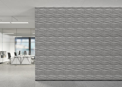 Striped Serenity - Black and White