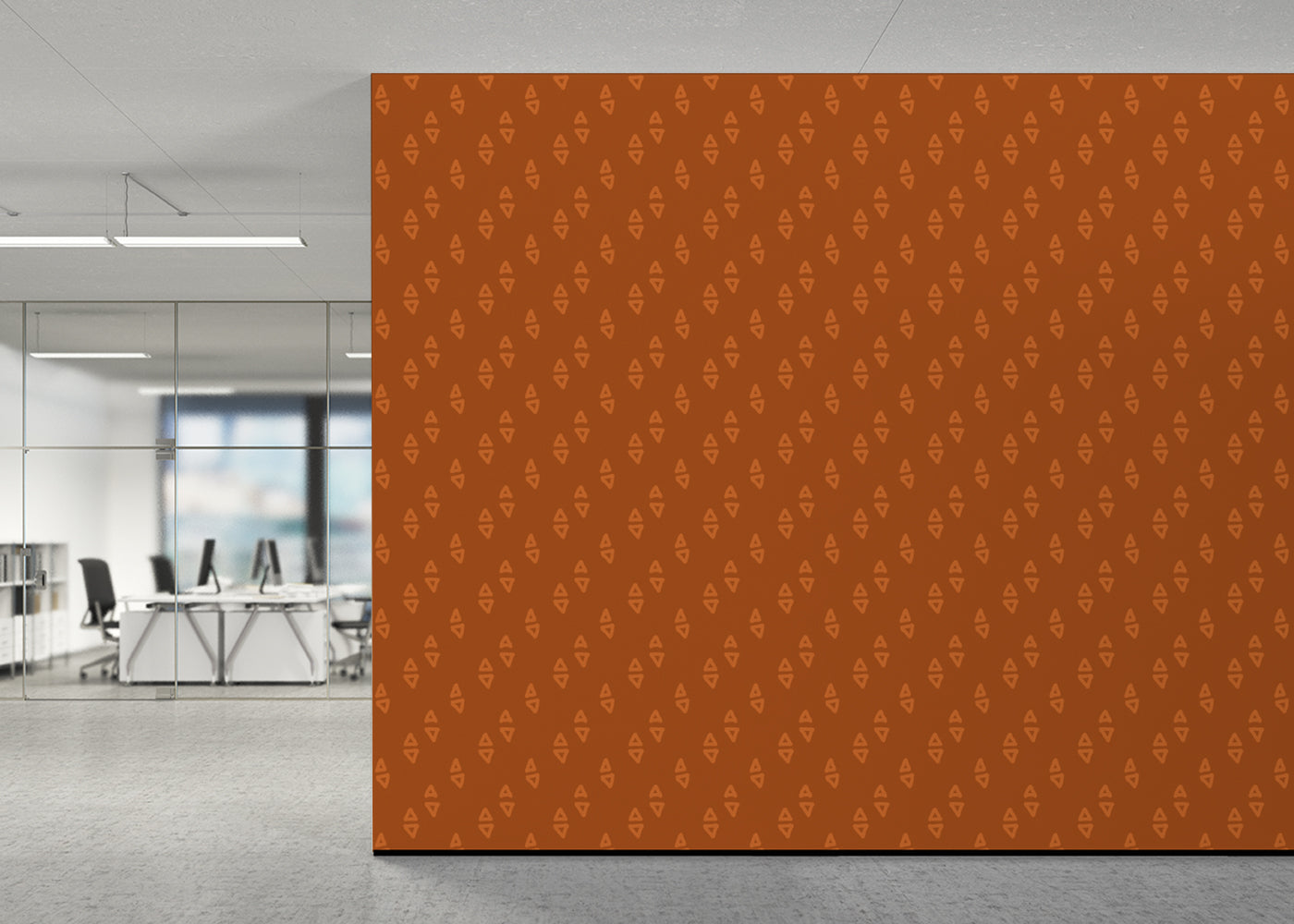 Geometric Echoes - Orange
