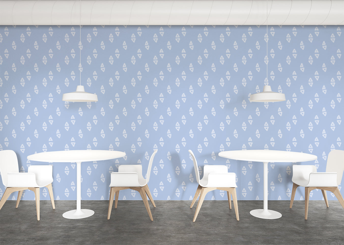 Geometric Echoes - Blue