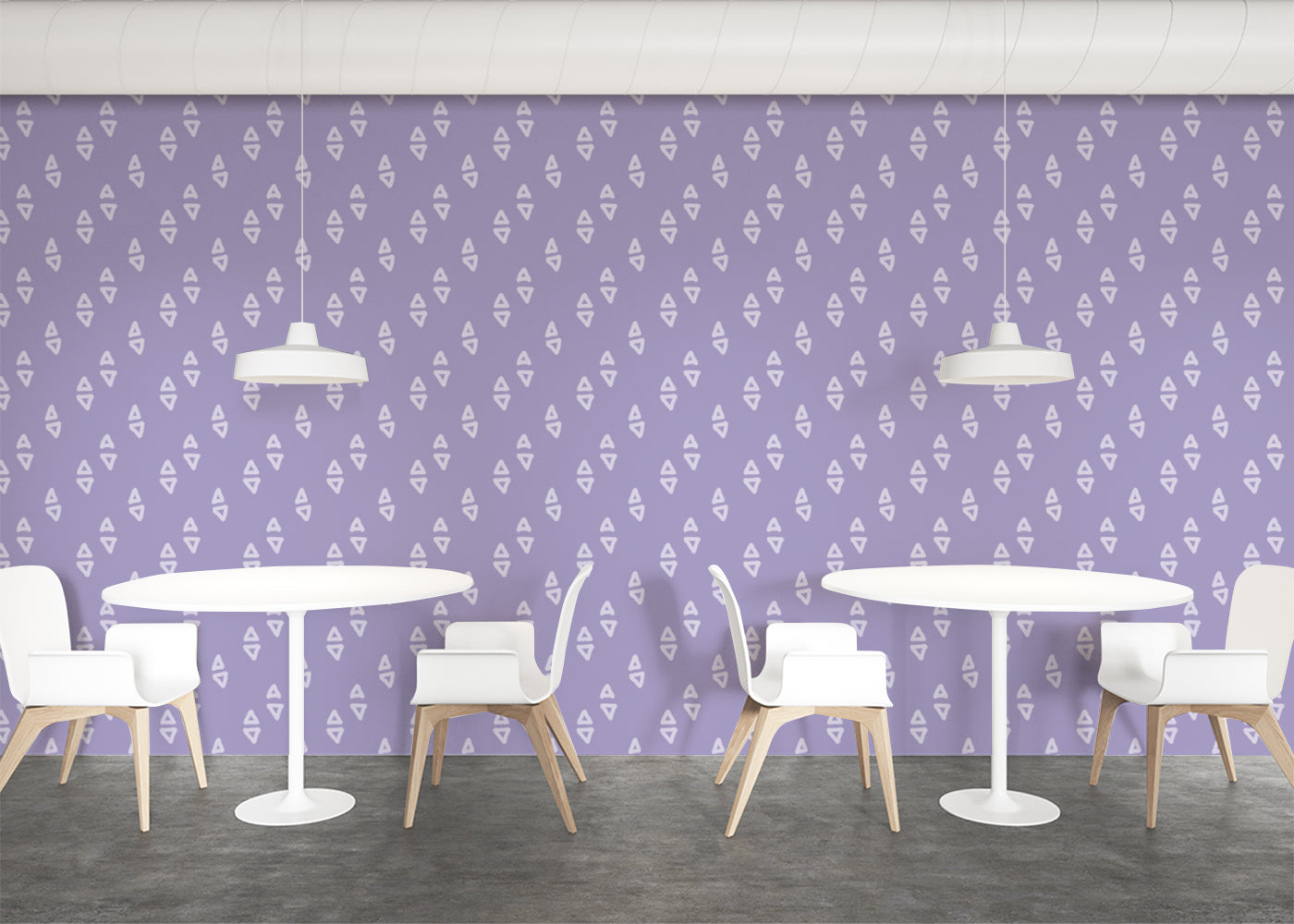 Geometric Echoes - Purple