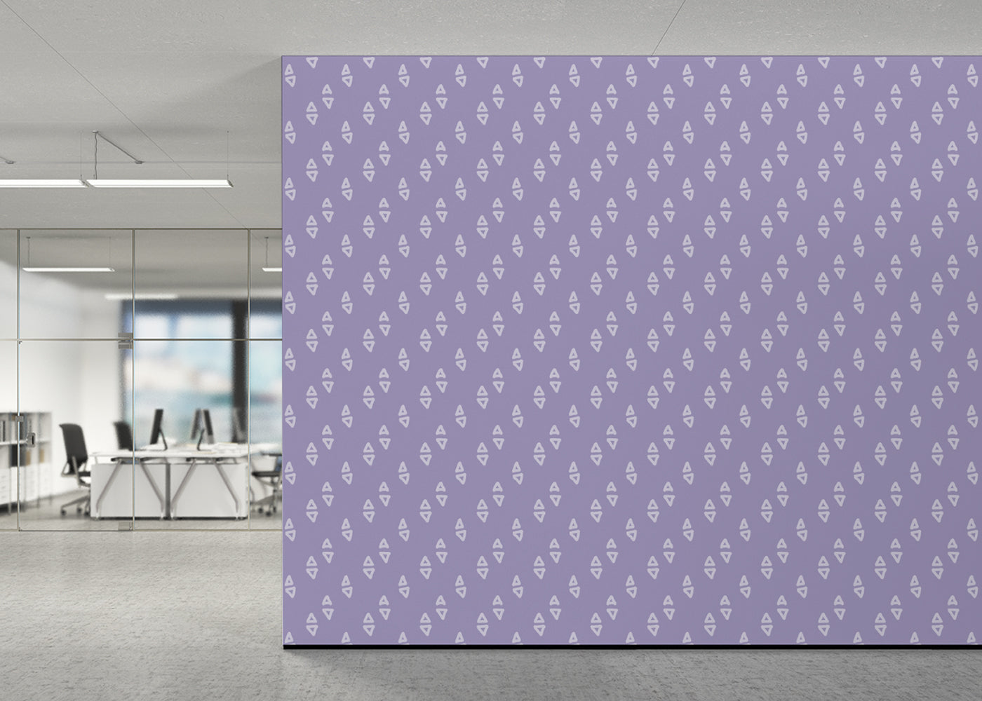 Geometric Echoes - Purple