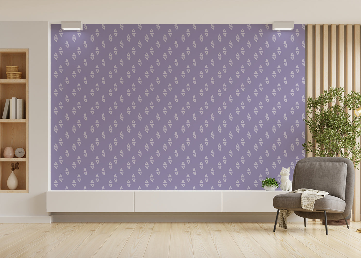 Geometric Echoes - Purple