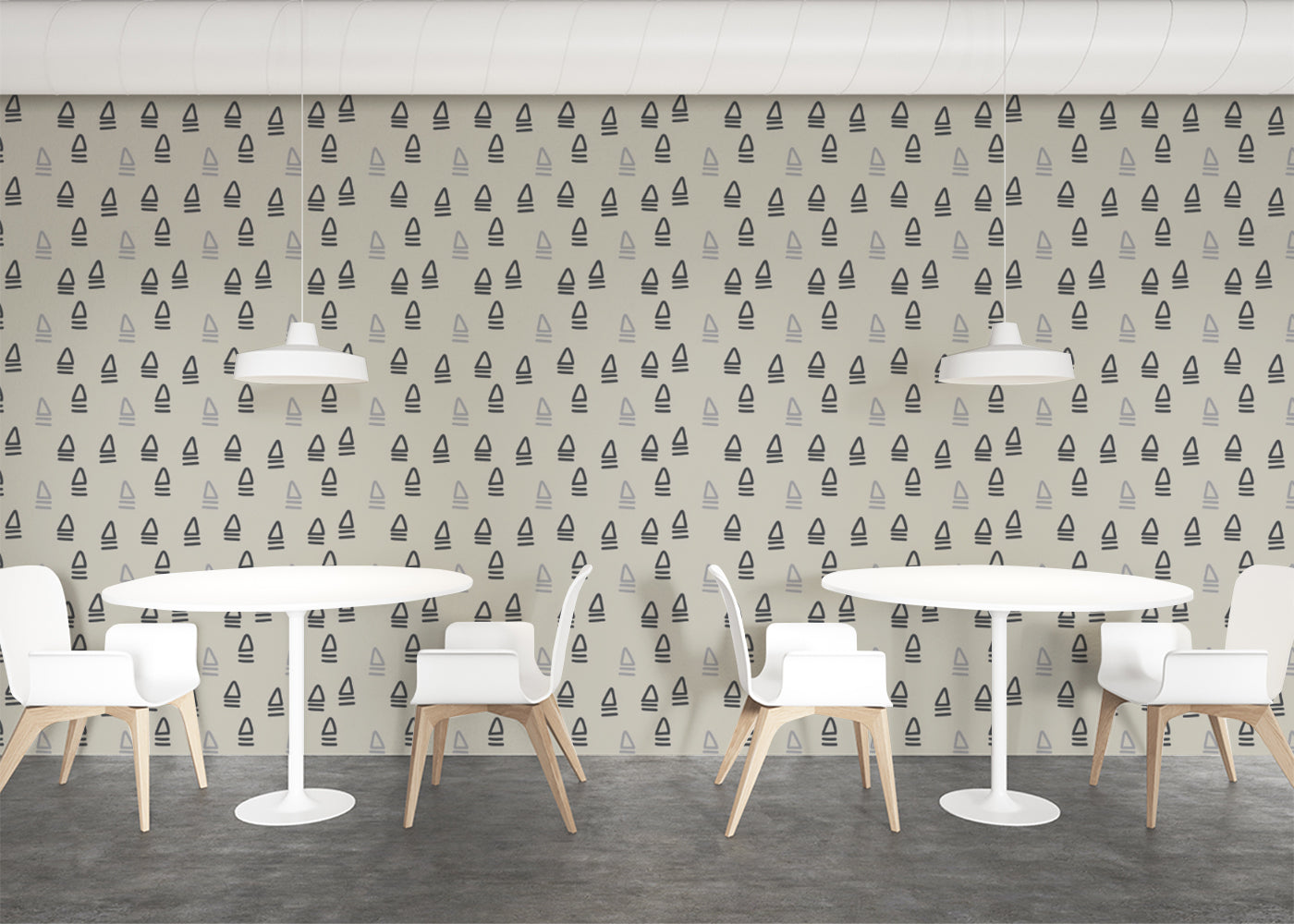 Abstract Trio - Light Gray