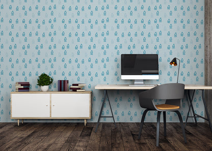 Abstract Trio - Blue