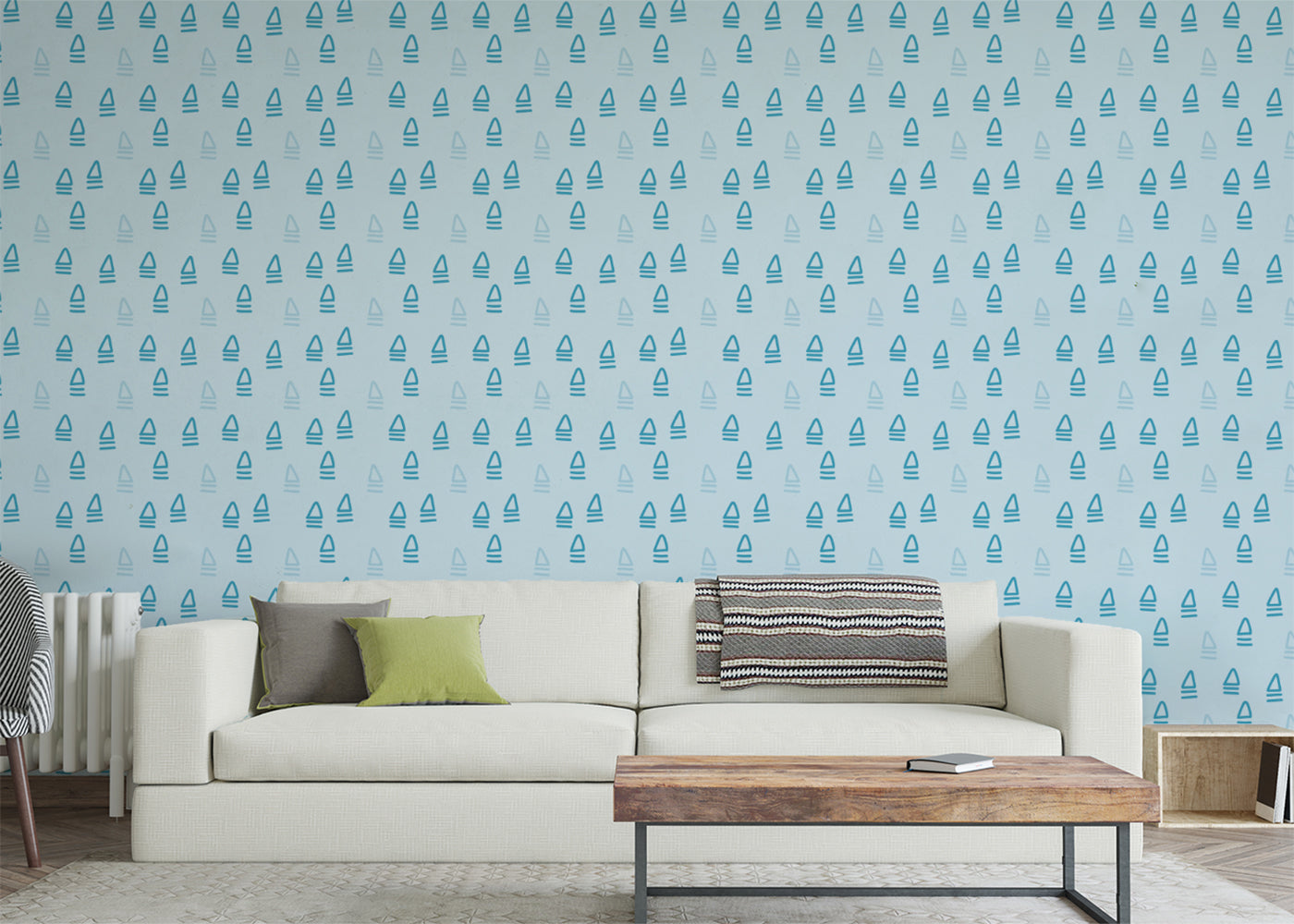 Abstract Trio - Blue