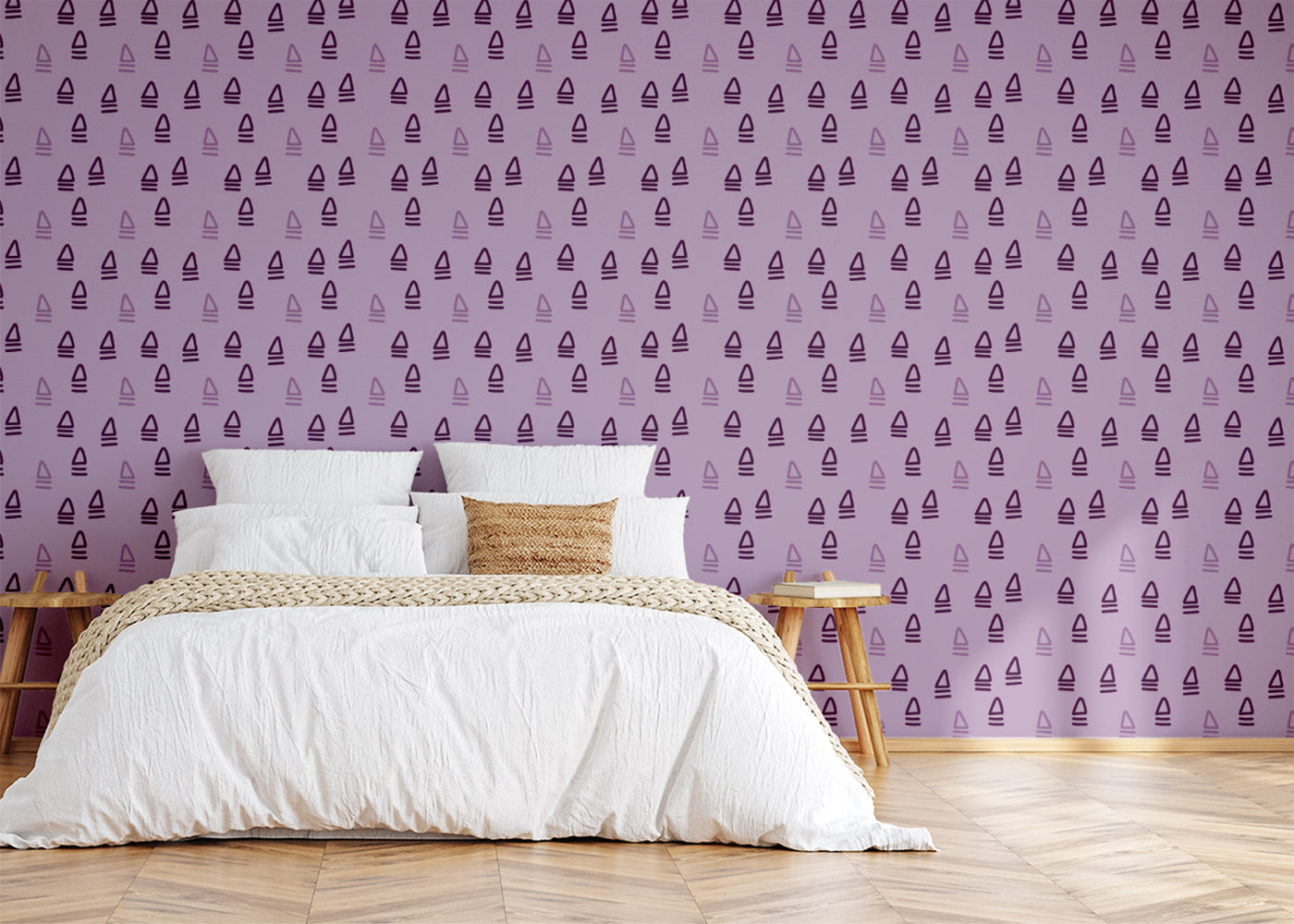 Abstract Trio - Purple