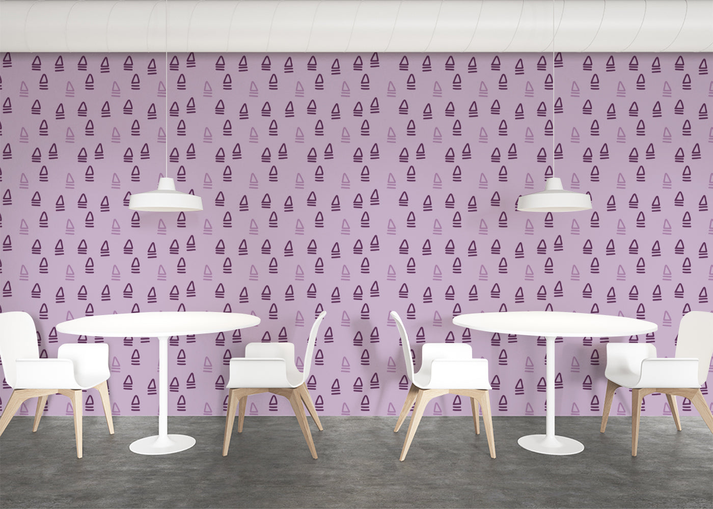 Abstract Trio - Purple
