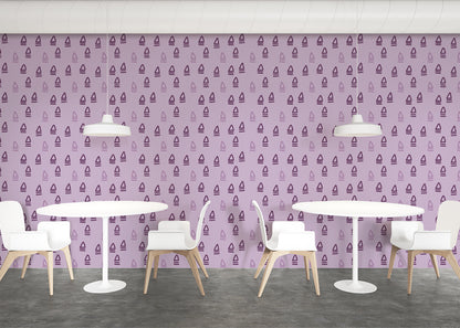 Abstract Trio - Purple
