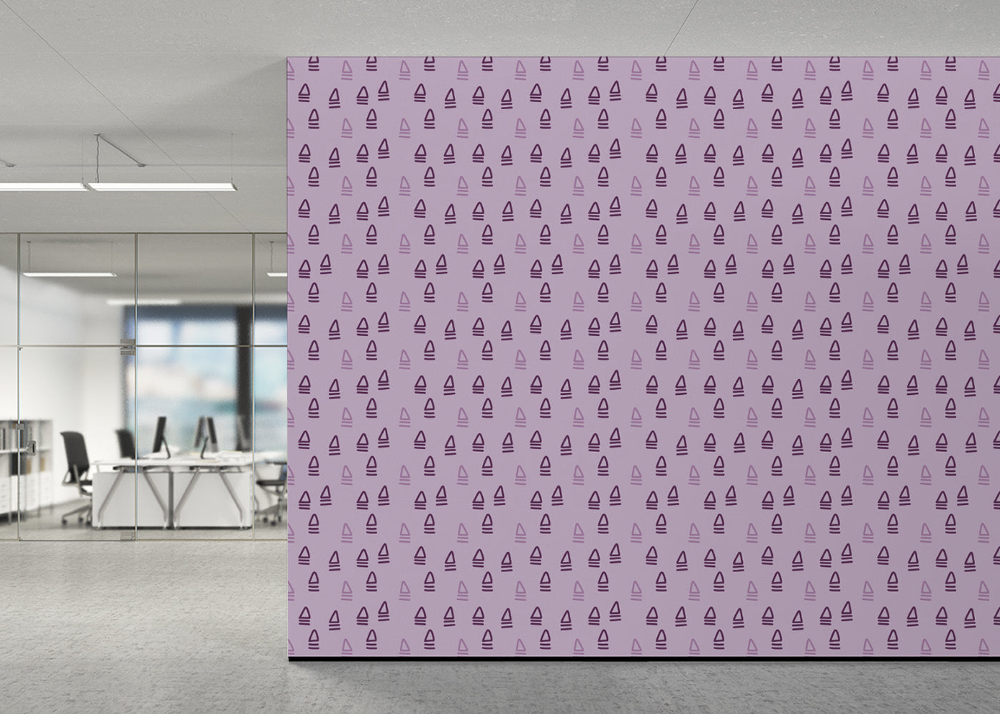 Abstract Trio - Purple