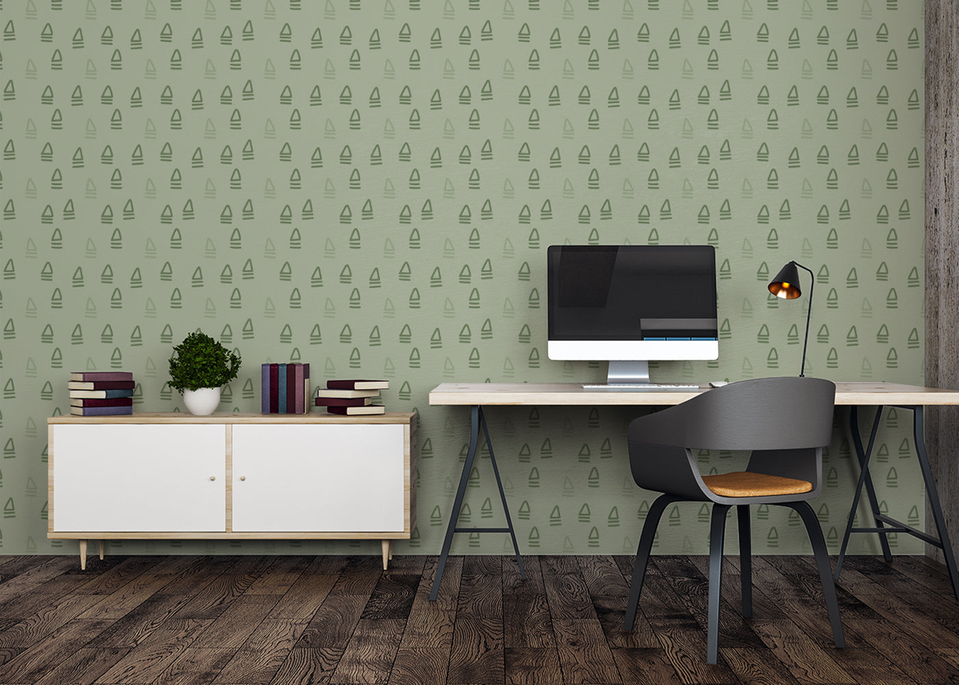 Abstract Trio - Green