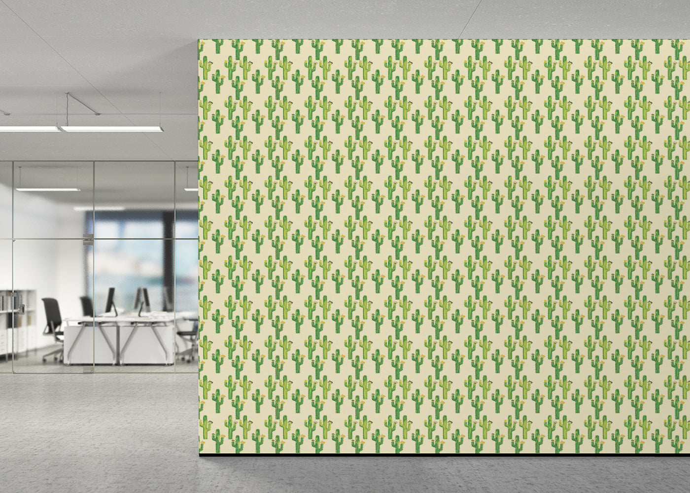 Desert Cacti Blossoms - Yellow Green