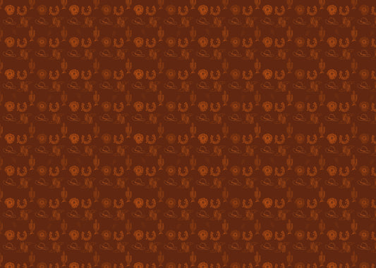 Western Wonders - Burnt Orange - Sample