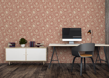 Floral Whirls - Red