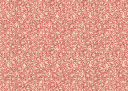 Floral Whirls - Red