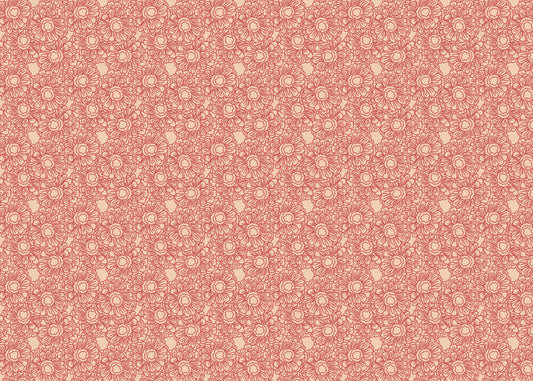 Floral Whirls - Red