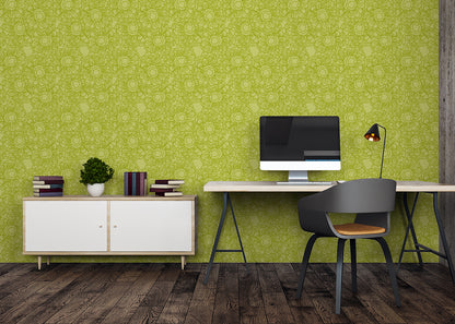 Floral Whirls - Green
