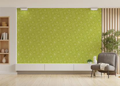 Floral Whirls - Green