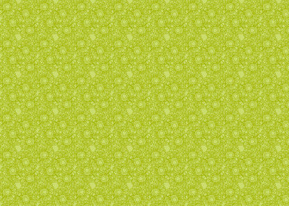 Floral Whirls - Green
