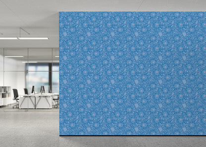 Floral Whirls - Blue