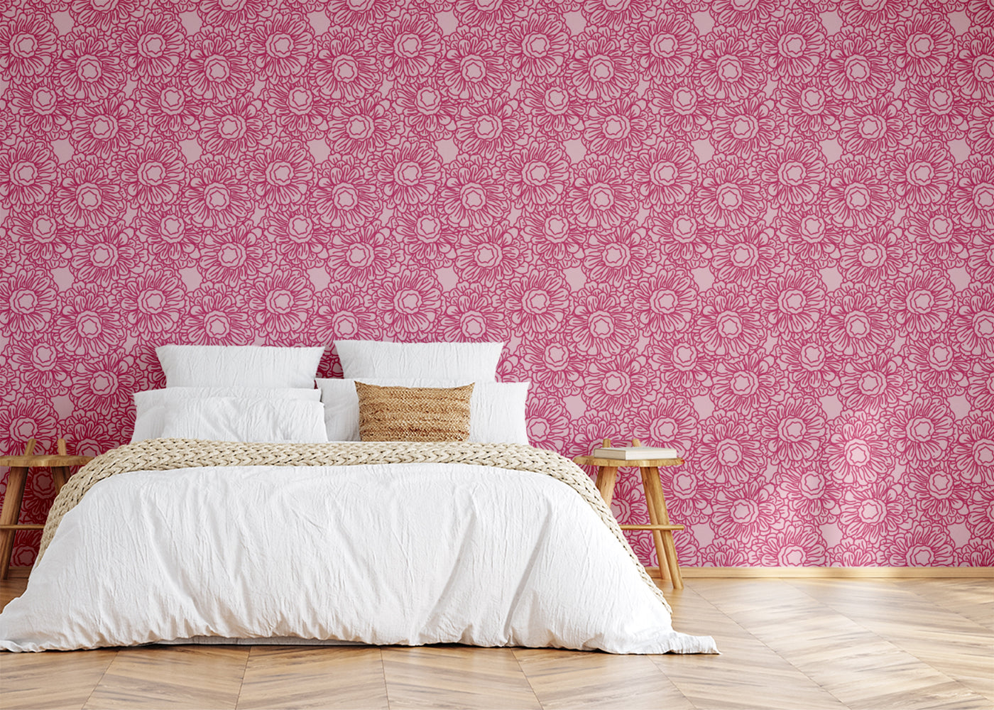 Floral Whirls - Pink