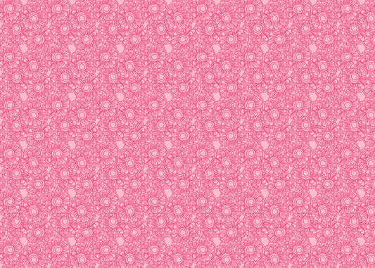 Floral Whirls - Pink - Sample