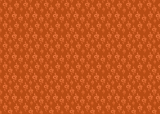 Serpentine Streams - Burnt Orange
