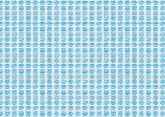 Succulent Symphony - Blue - Sample