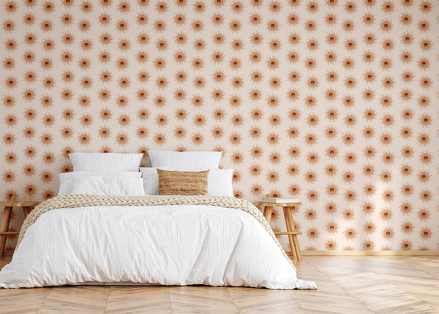 Sunburst Array - Red Orange