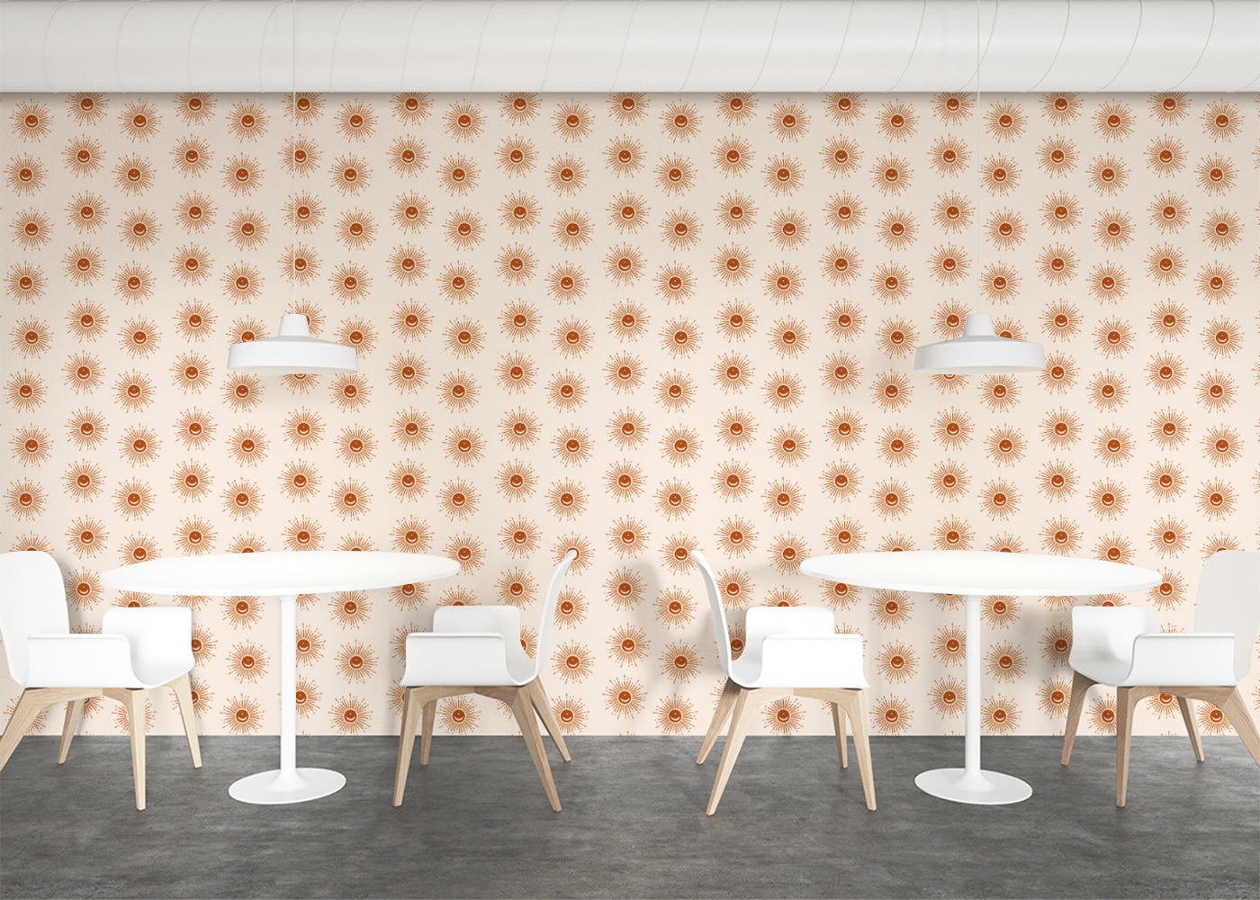 Sunburst Array - Red Orange