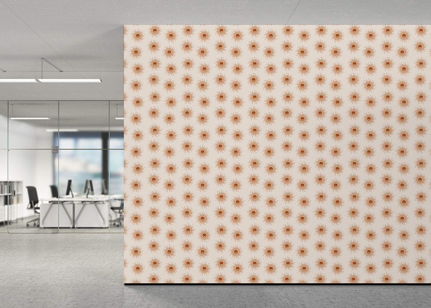 Sunburst Array - Red Orange