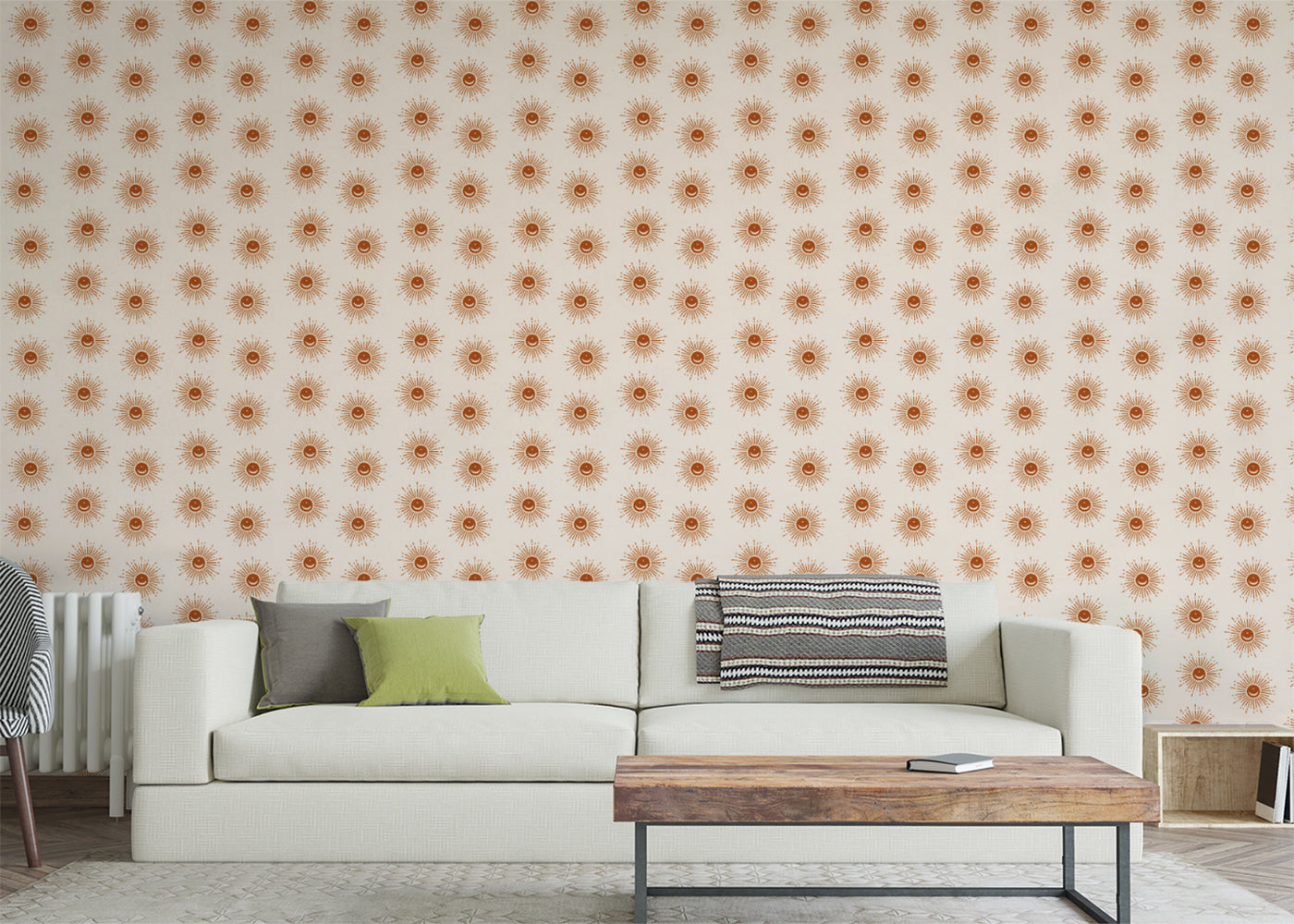 Sunburst Array - Red Orange