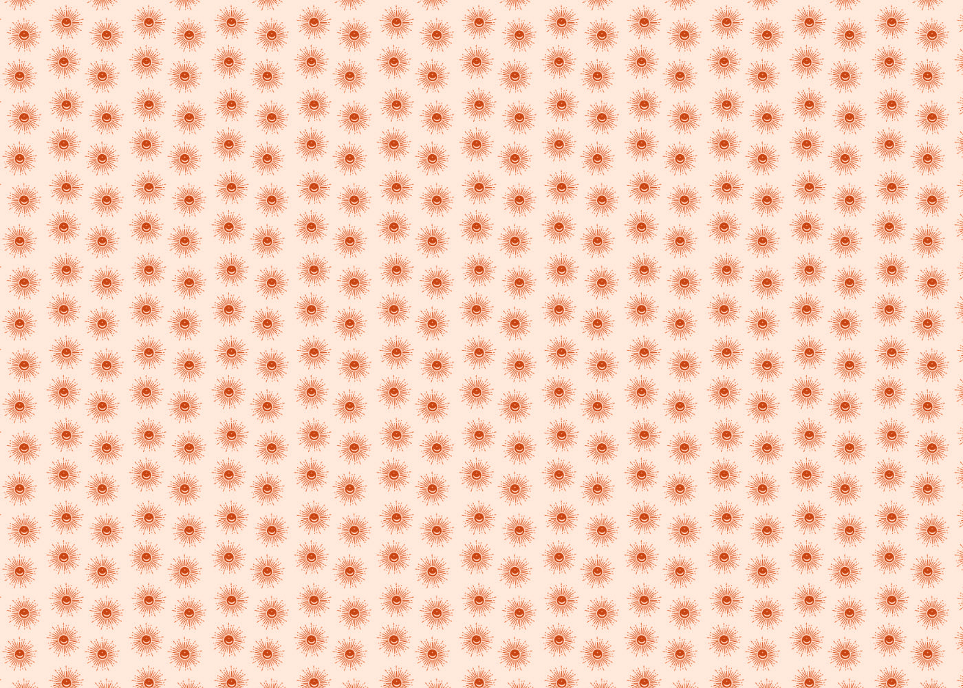 Sunburst Array - Red Orange