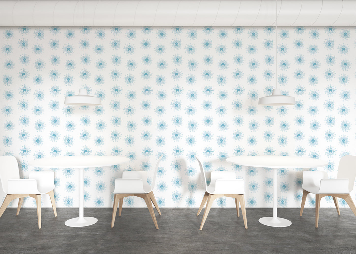 Sunburst Array - Blue