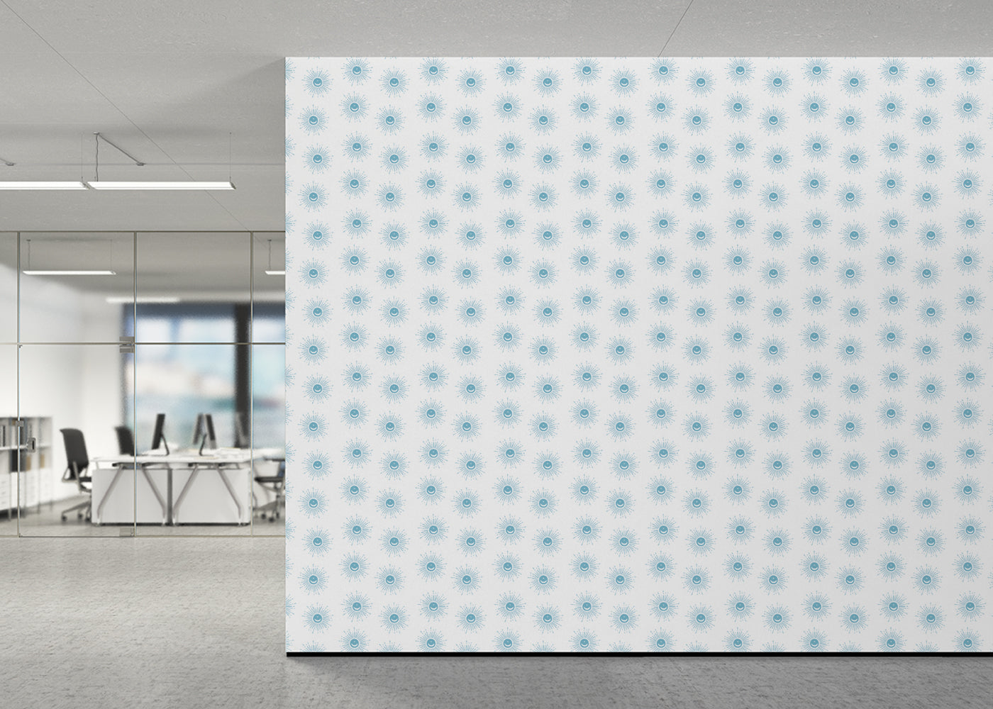 Sunburst Array - Blue
