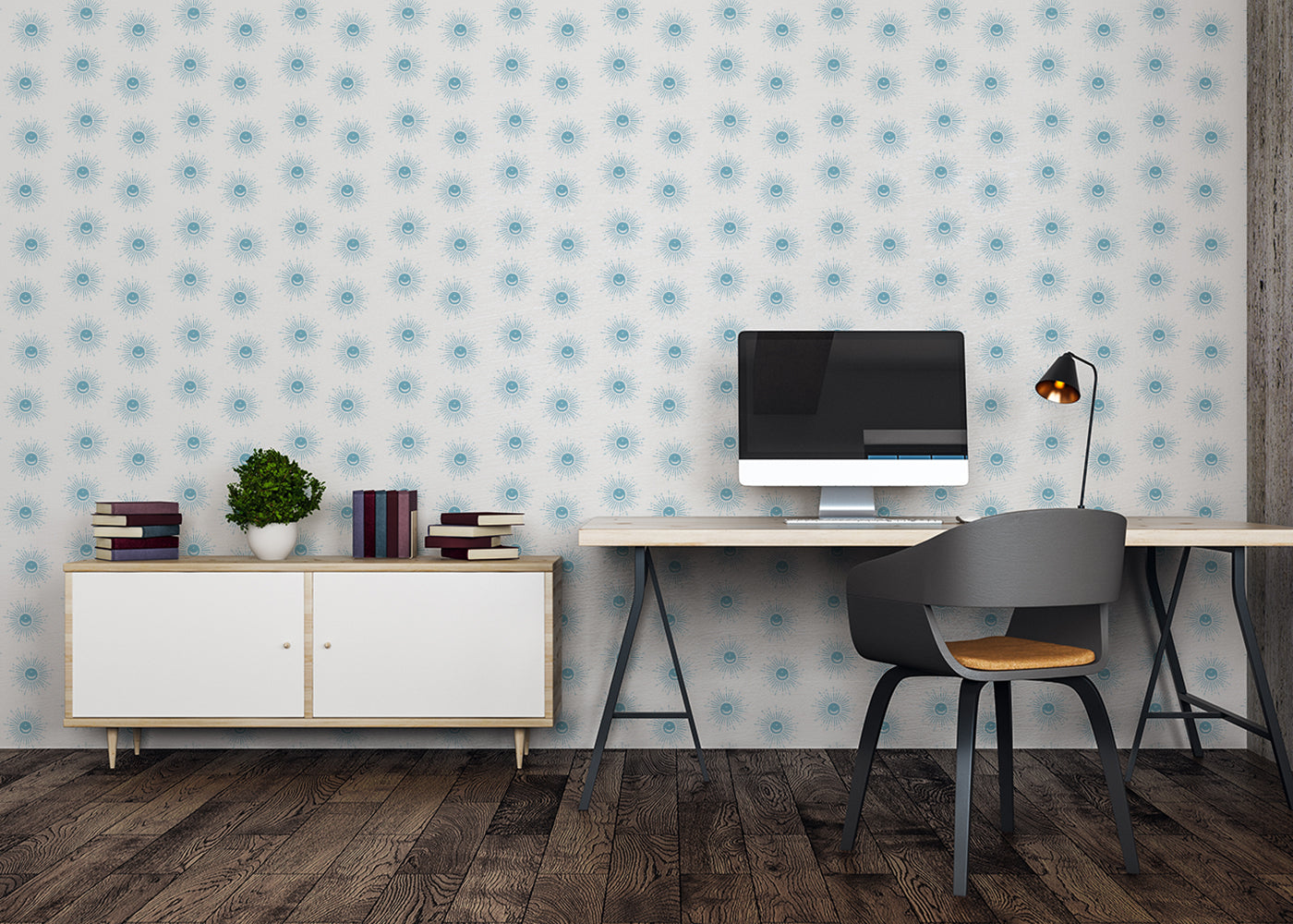 Sunburst Array - Blue